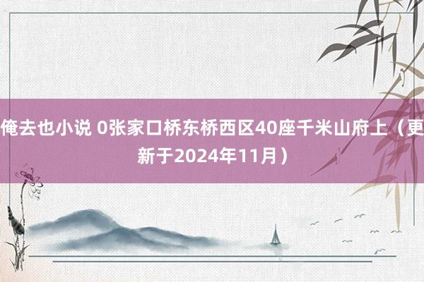 俺去也小说 0张家口桥东桥西区40座千米山府上（更新于2024年11月）